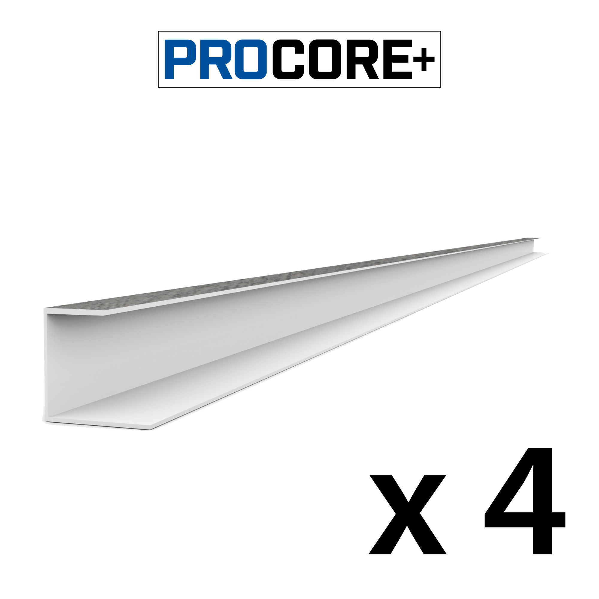 8 ft. PROCORE PLUS PVC J-Trim Pack