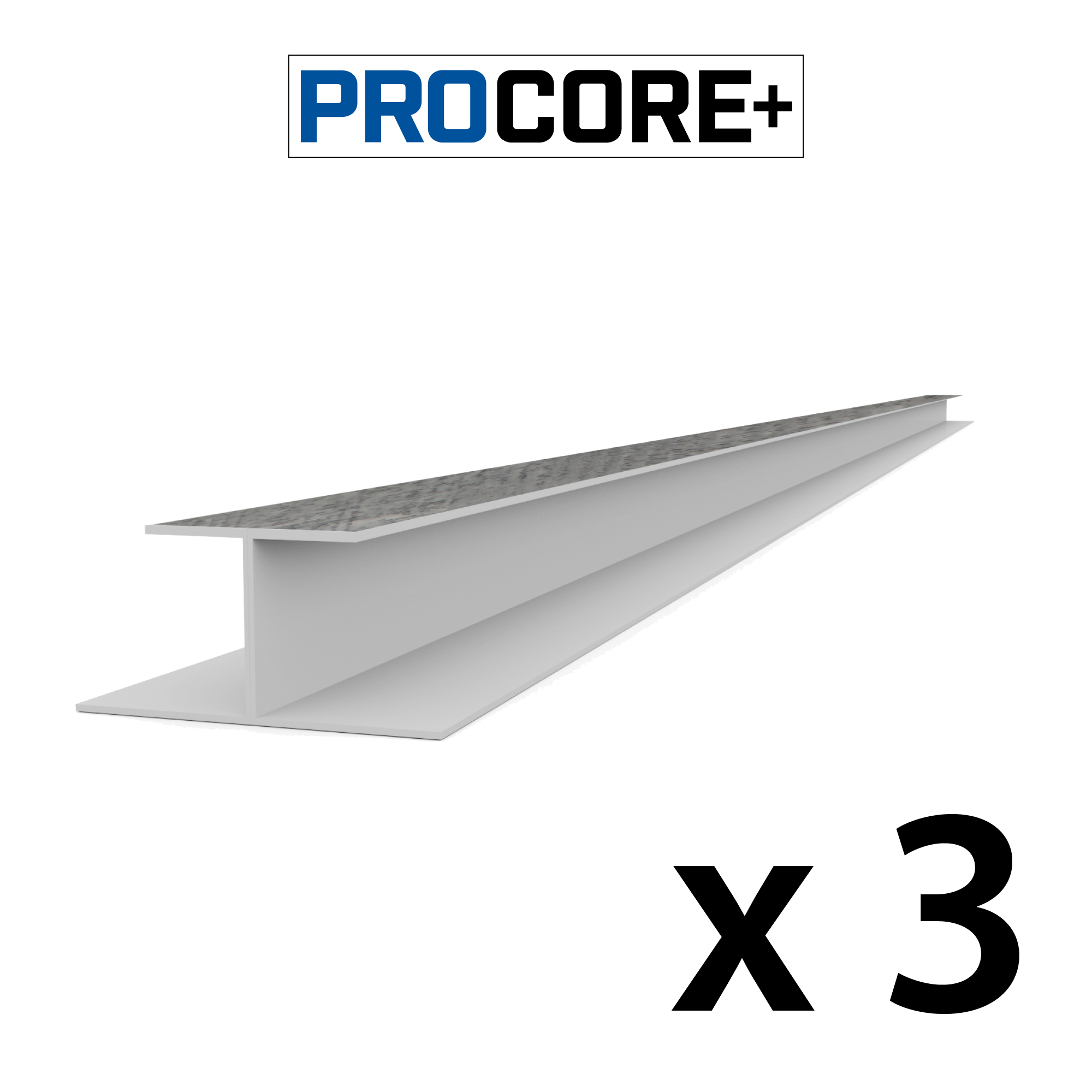 8 ft. PROCORE PLUS PVC H-Trim Pack