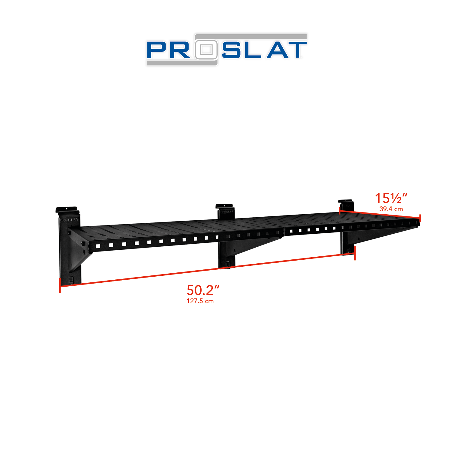 STEALTH 48 in. Heavy Duty Metal Shelves - 2 Pack
