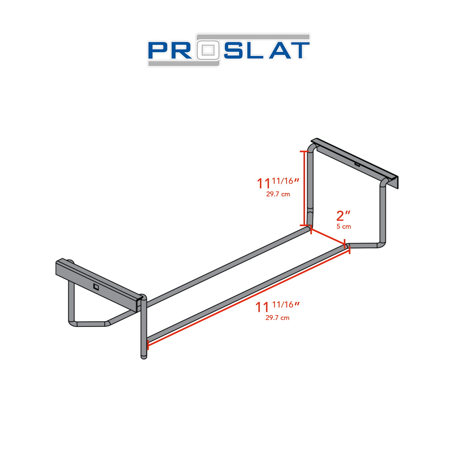 STEALTH 48 in. Heavy Duty Metal Shelf with Tool Holders