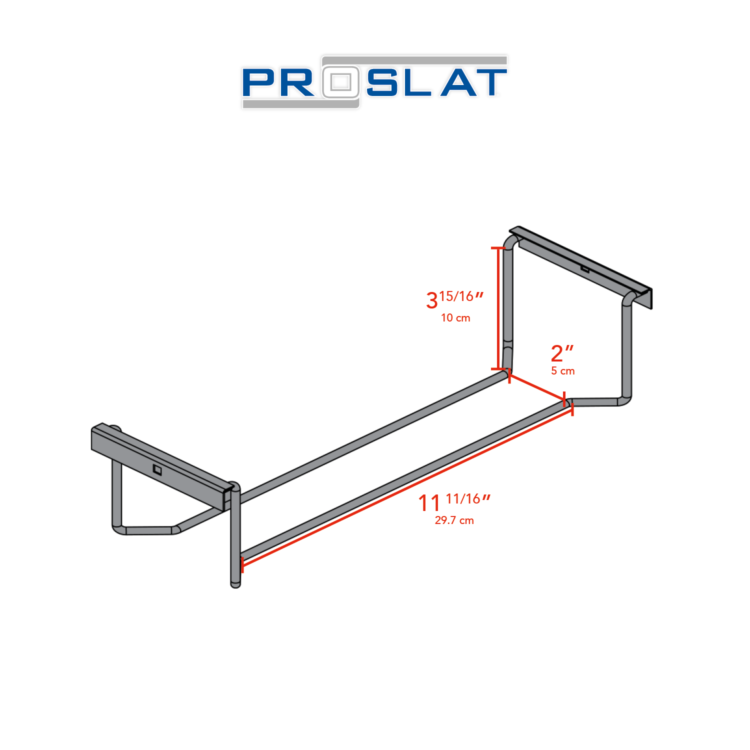 STEALTH 48 in. Heavy Duty Metal Shelf with Tool Holders & Clothing Rod
