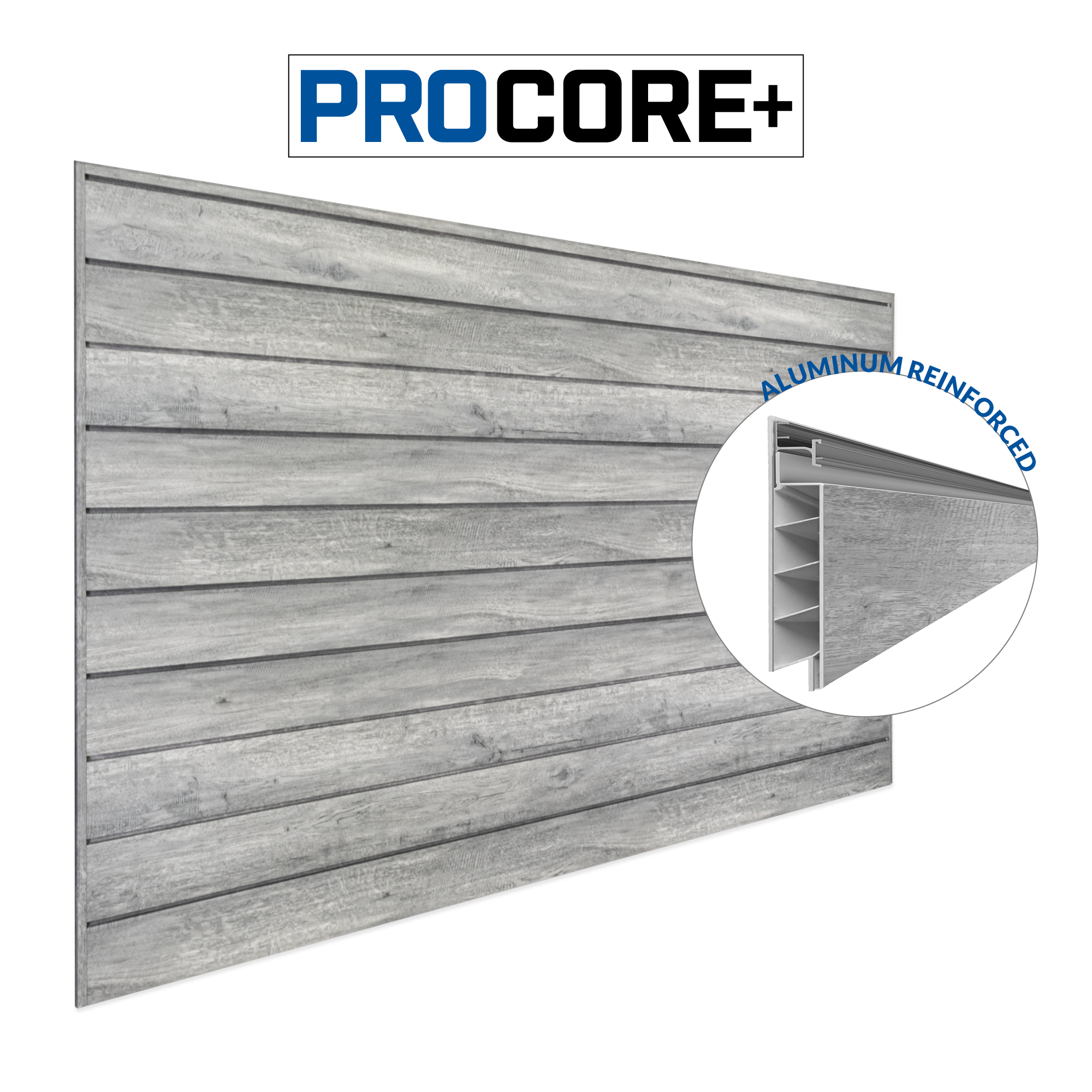 4 ft. x 8 ft. PROCORE PLUS PVC Slatwall