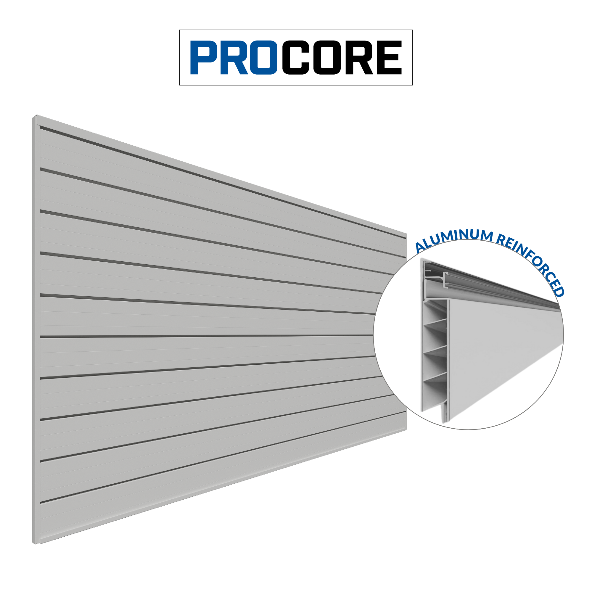 4 ft. x 8 ft. PROCORE PVC Slatwall
