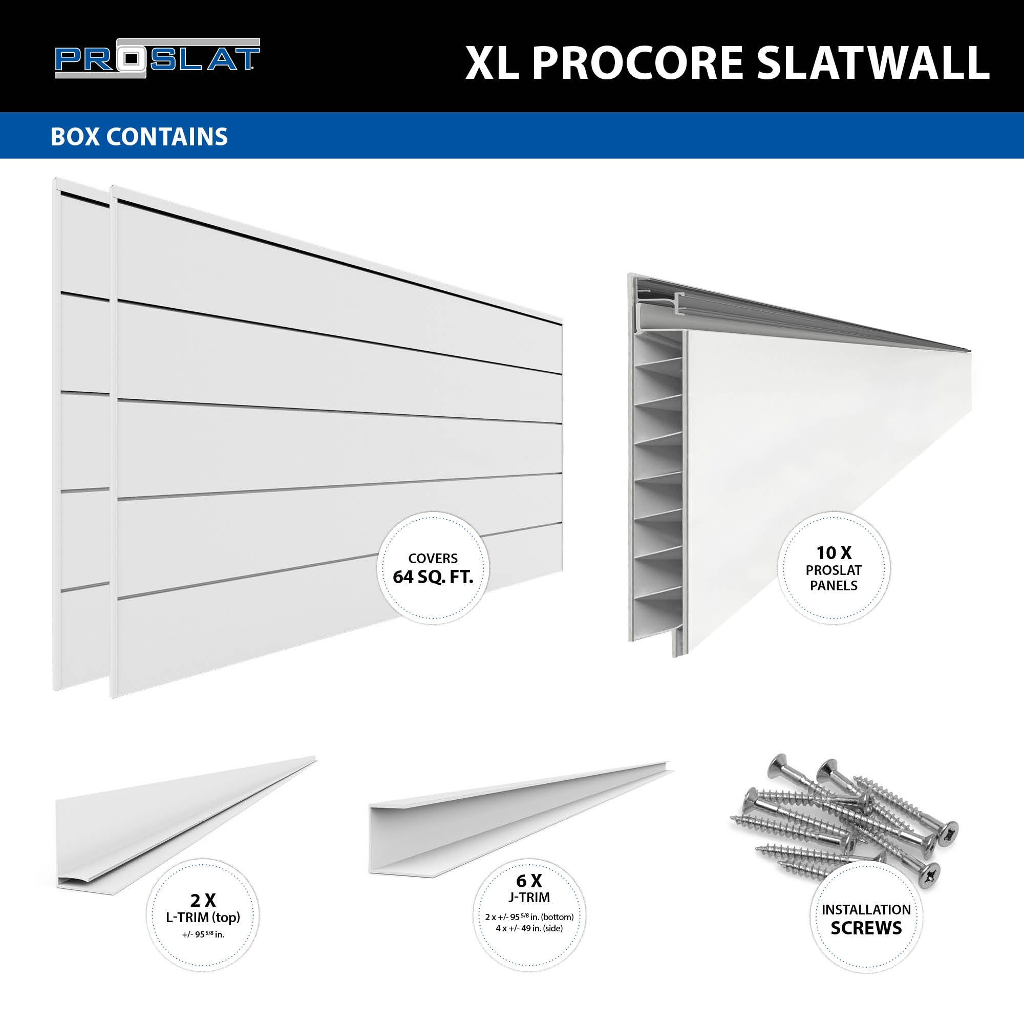 XL PROCORE Slatwall Ultimate Bundle