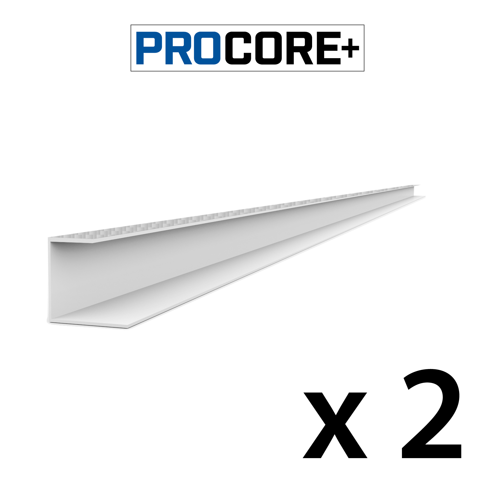 8 ft. PROCORE+ Silver carbon fiber PVC Side Trim Pack