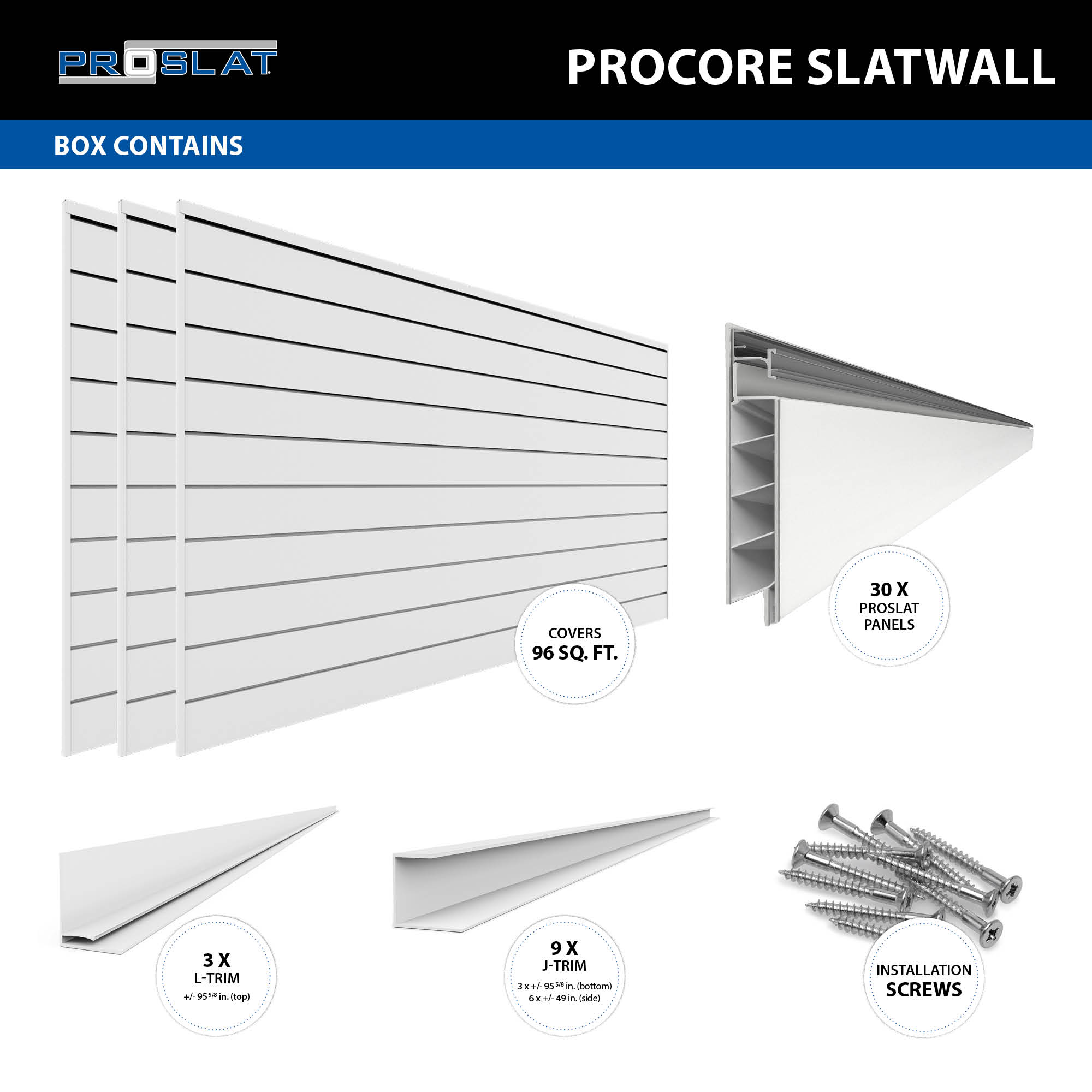 PROCORE Slatwall Standard Bundle