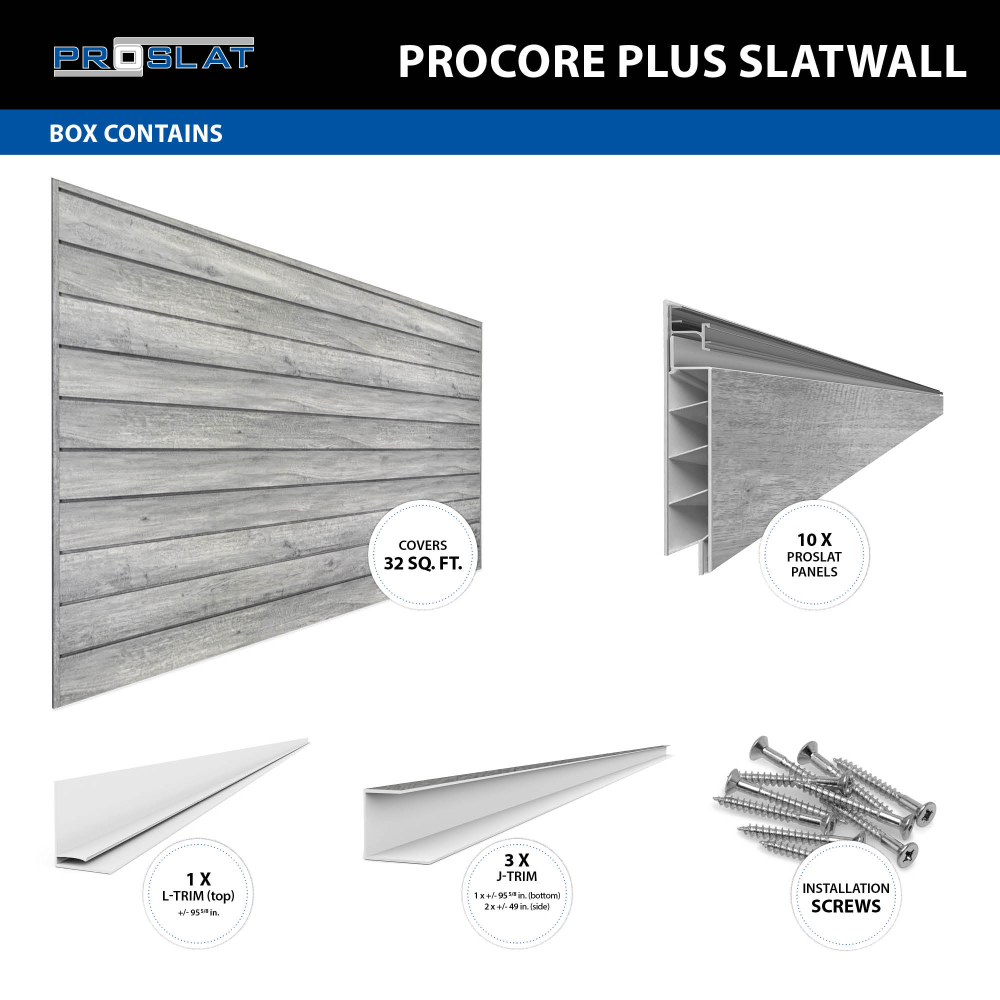 PROCORE PLUS Slatwall Sport Bundle – STEALTH