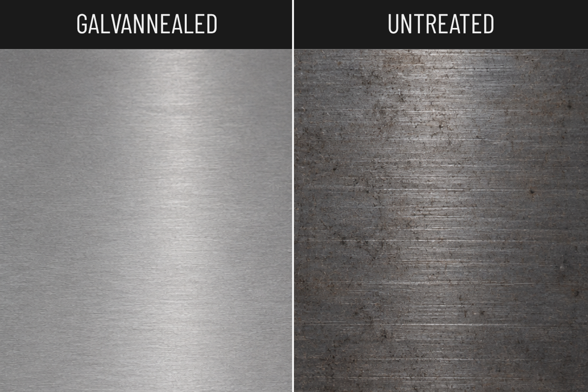 Uncoated Cold-Rolled vs. Galvannealed Steel Garage Cabinets: What’s the Difference?