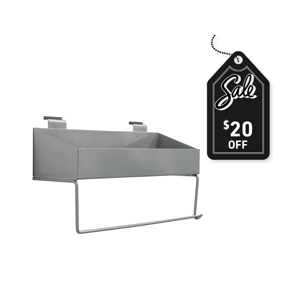 Shelf and Paper Towel Holder