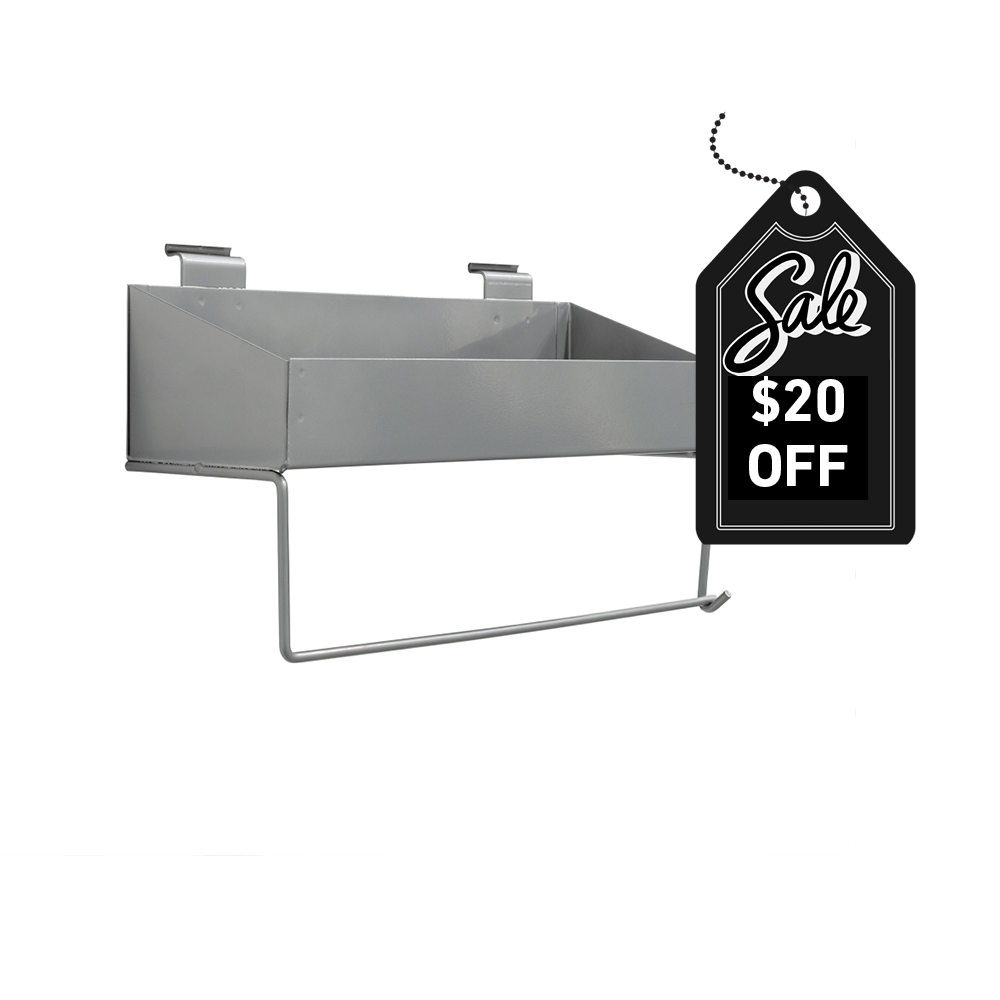Shelf and Paper Towel Holder