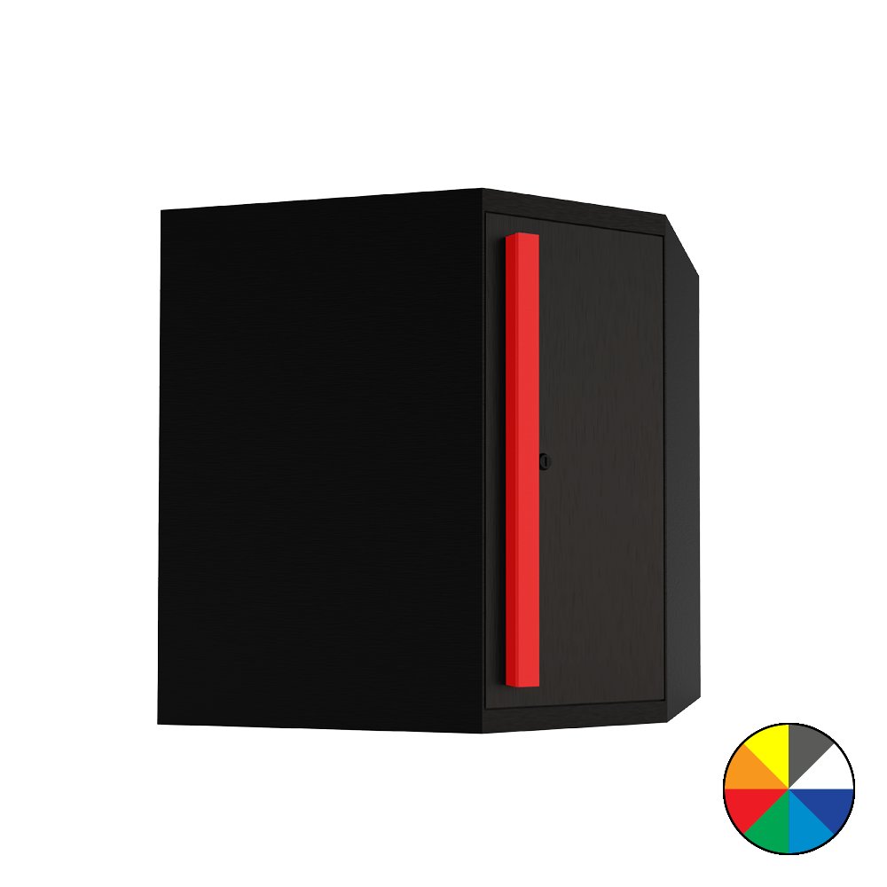 FusionPlus Corner Wallmount Cabinet Module Color handles