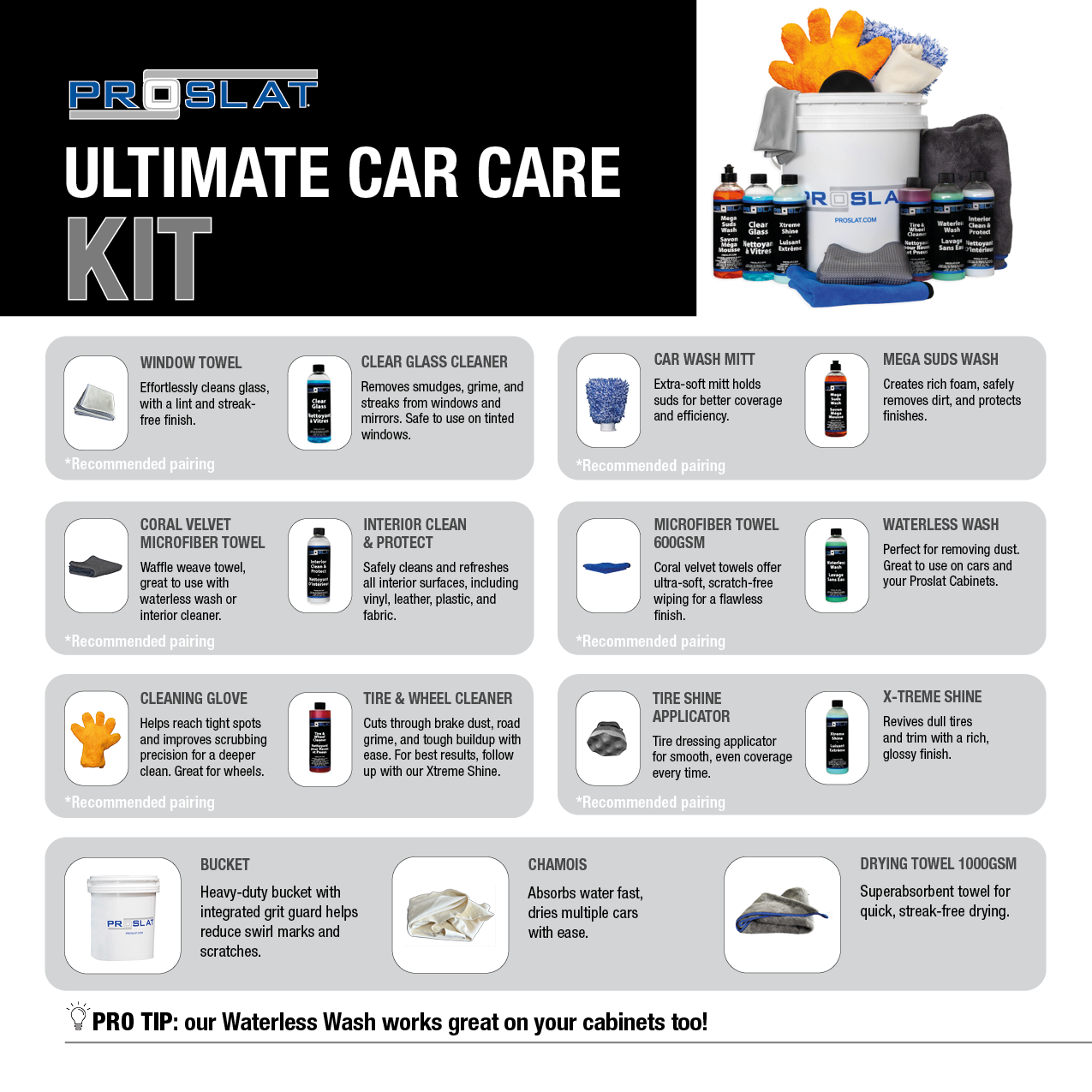Car Care Interior Clean Garage Vac Bundle