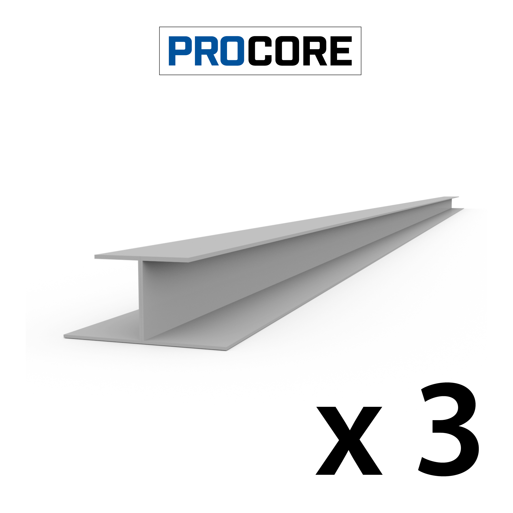 8 ft. PROCORE PVC H Trim Pack