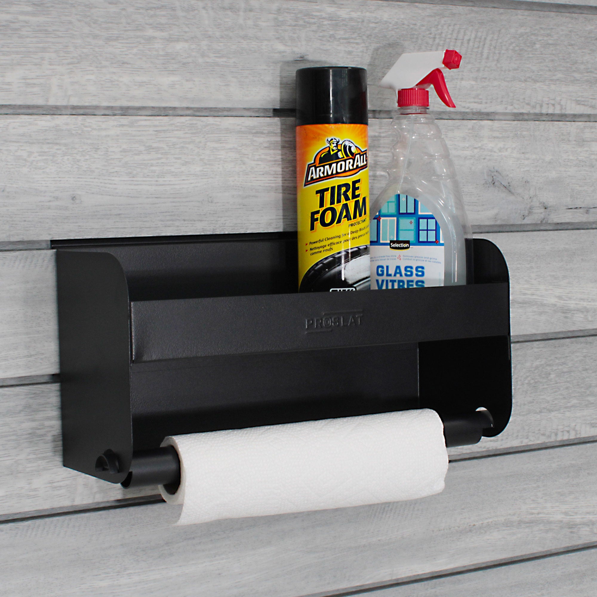 STEALTH Shelf & Paper Towel Holder