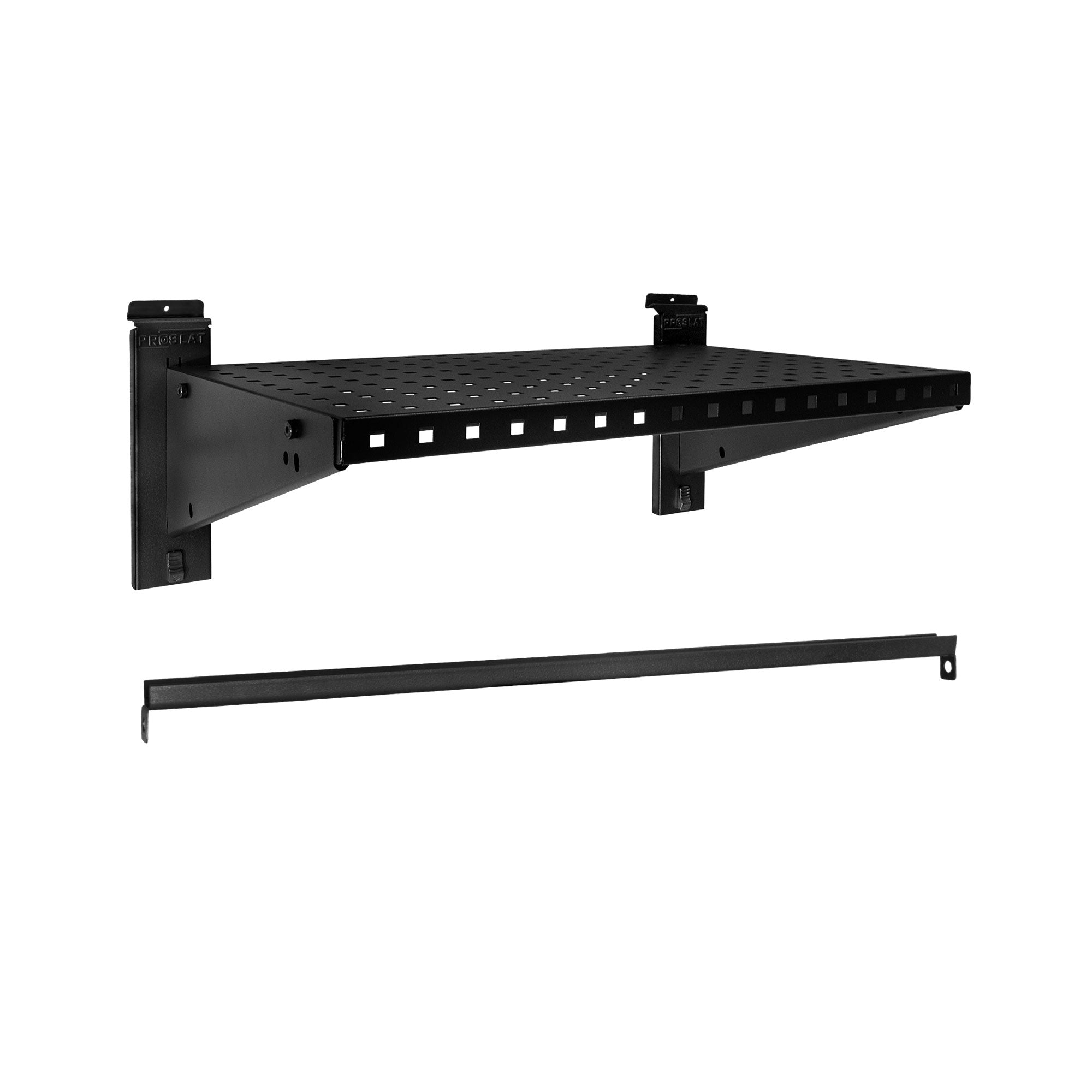 STEALTH 24 in. Heavy Duty Metal Shelf with Clothing Pole