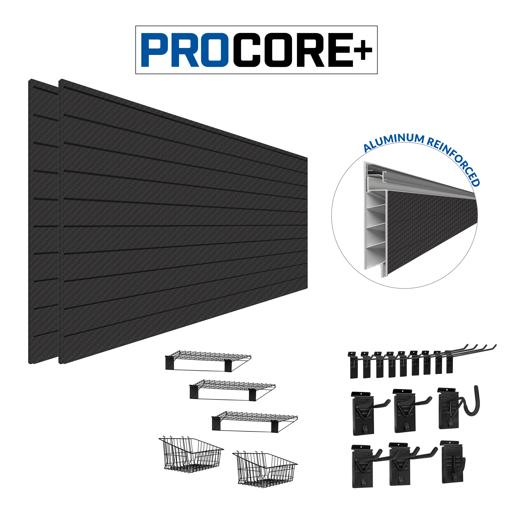 PROCORE PLUS Slatwall Ultimate Bundle – STEALTH
