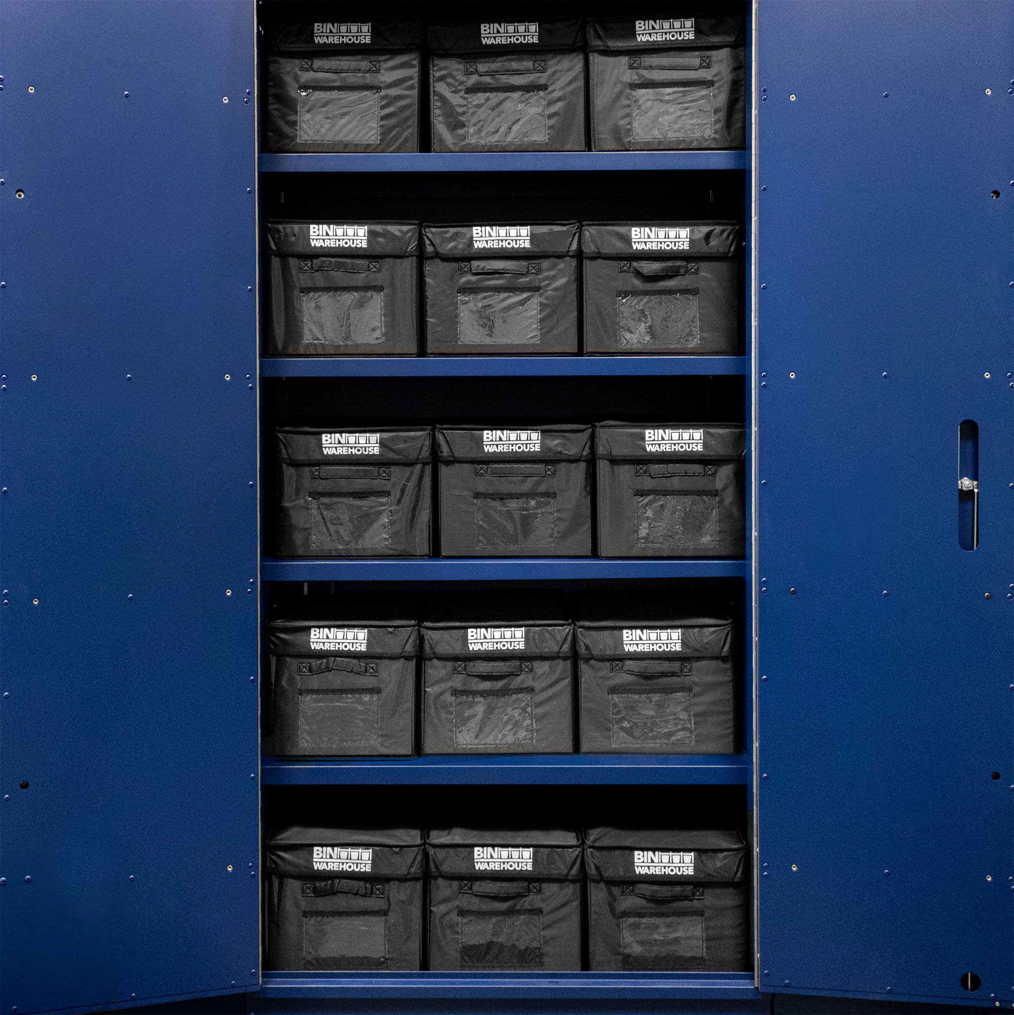 Fold-A-Tote Cabinet Storage Totes, 9-Gallon 6-Pack