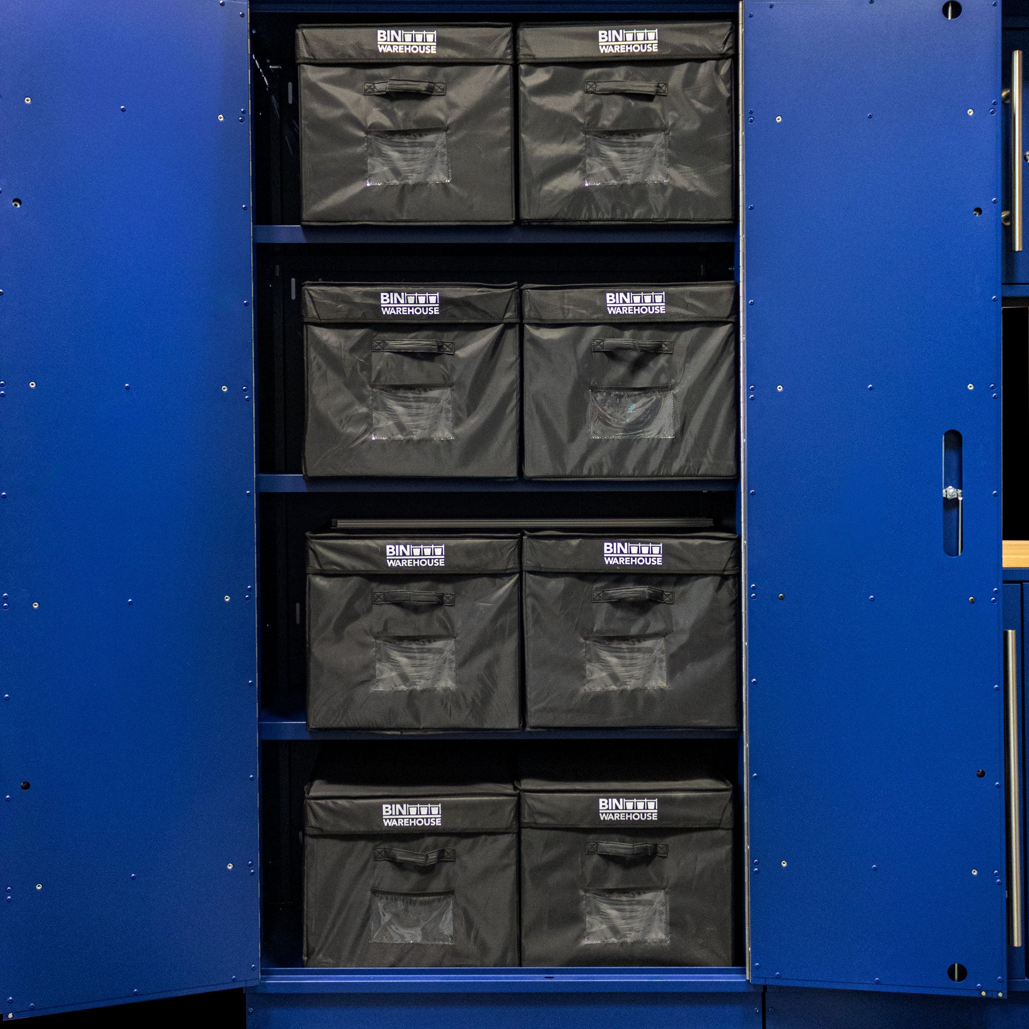 Fold-A-Tote Cabinet Storage Totes, 22-Gallon 4-Pack