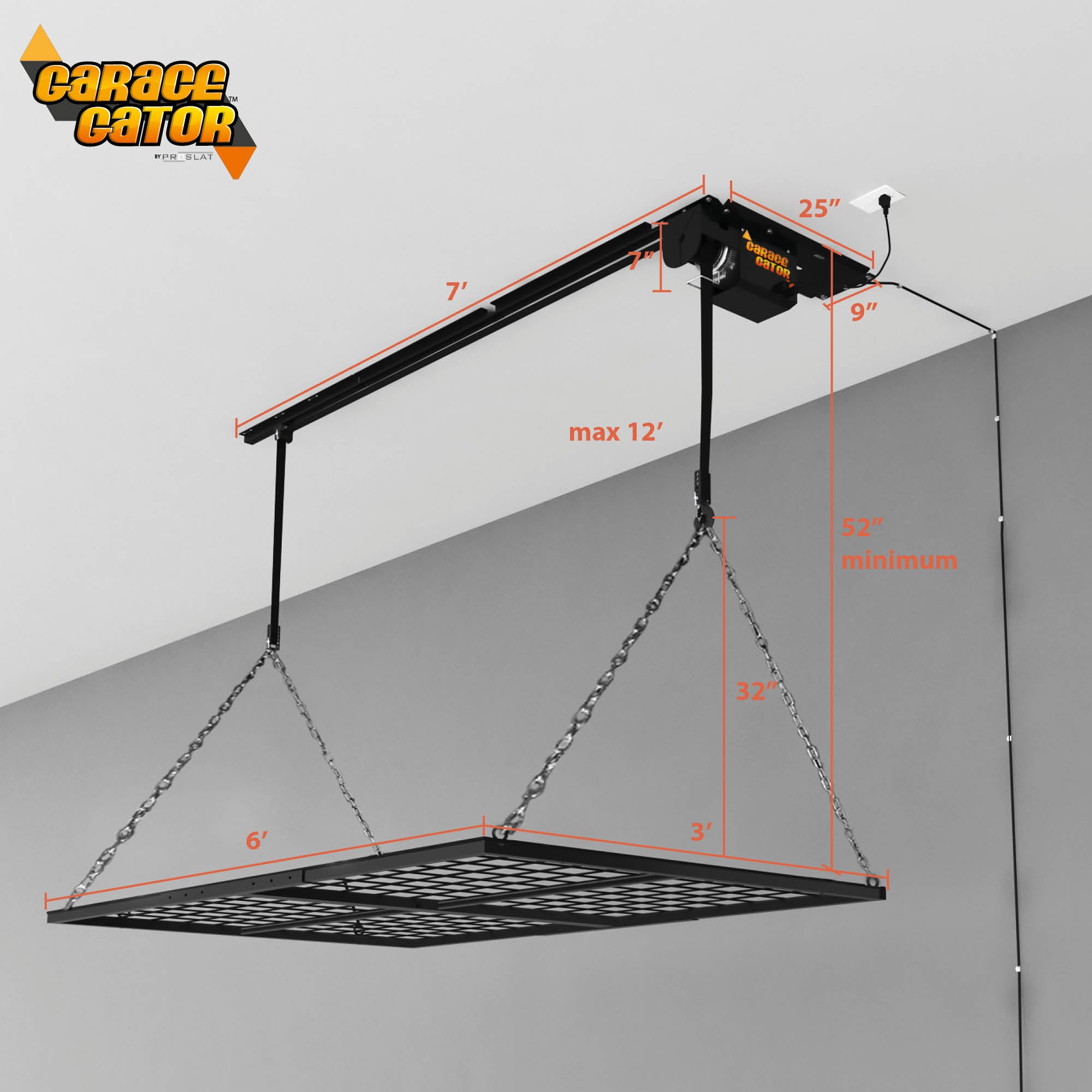 Garage Gator 3 ft x 6 ft Platform 220 lb Lift Kit