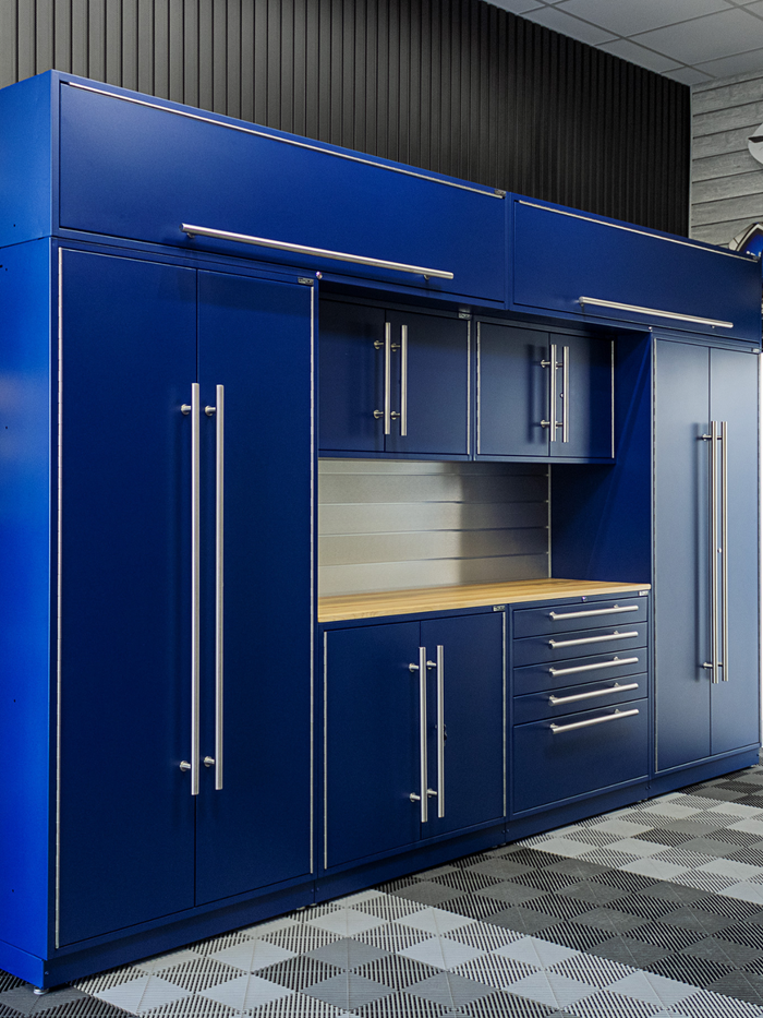 Lifts, Cabinets, Racks & Flooring - Custom Storage | Proslat Garage