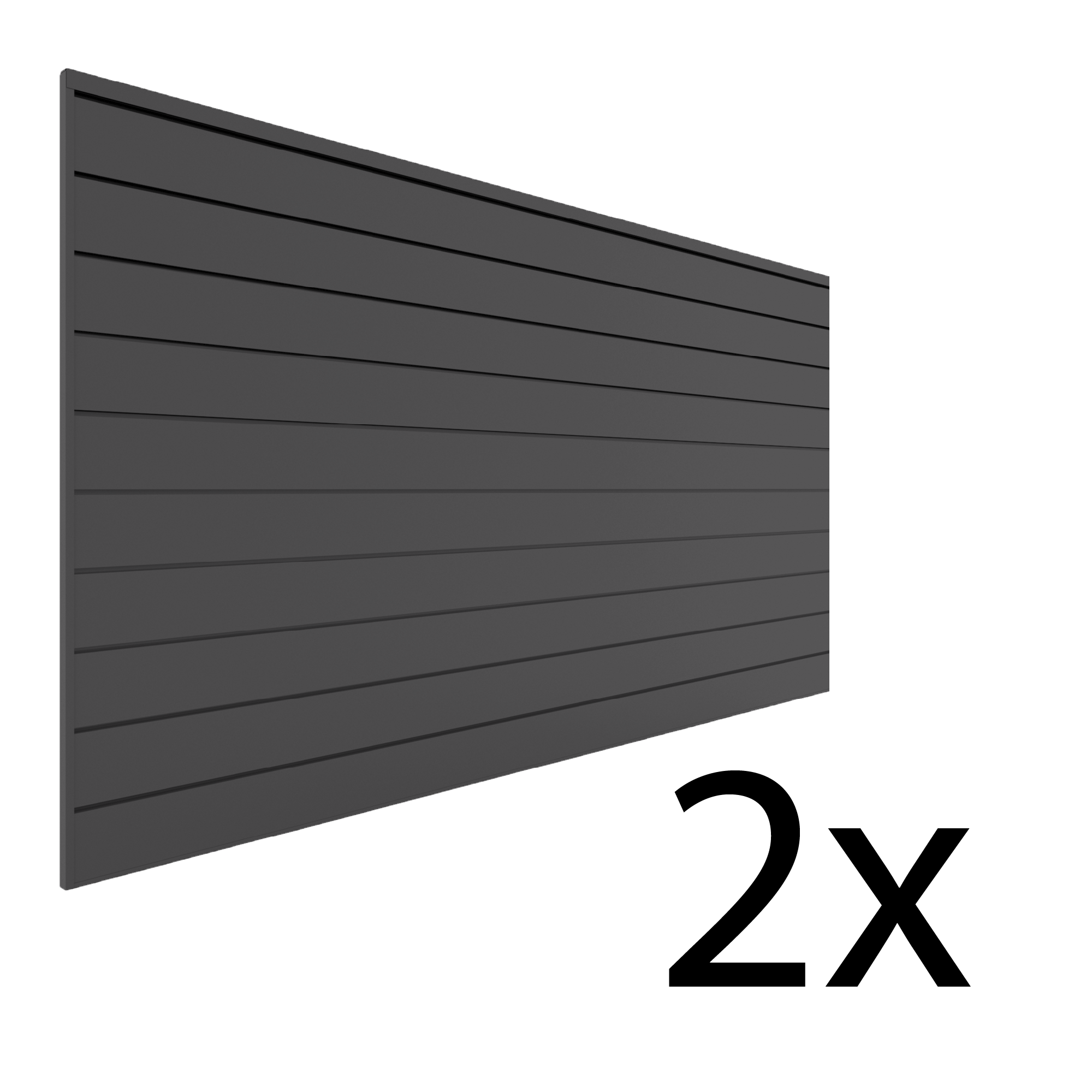 4 ft. x 8 ft. PVC Slatwall – 2 pack 64 sq ft