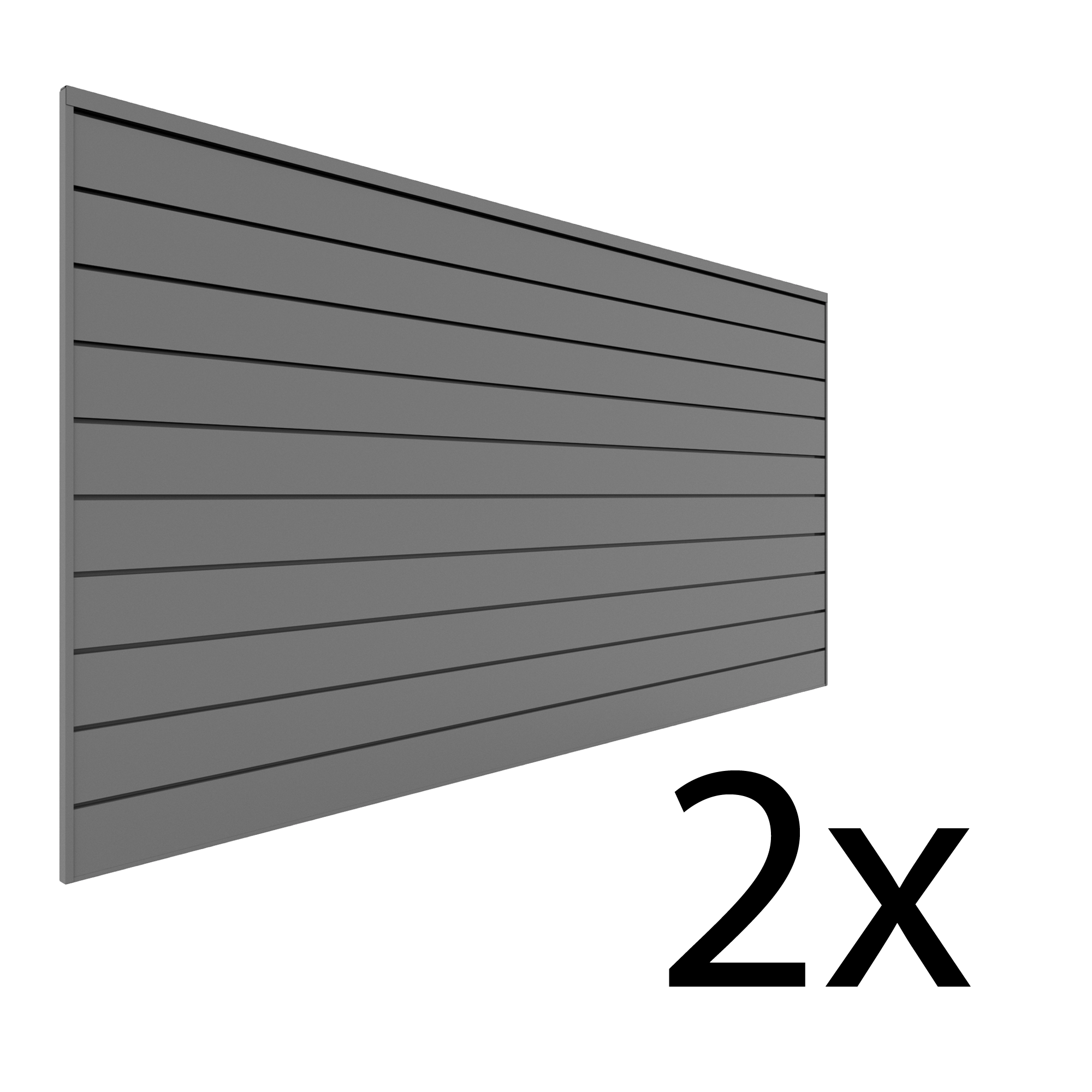 4 ft. x 8 ft. PVC Slatwall – 2 pack 64 sq ft