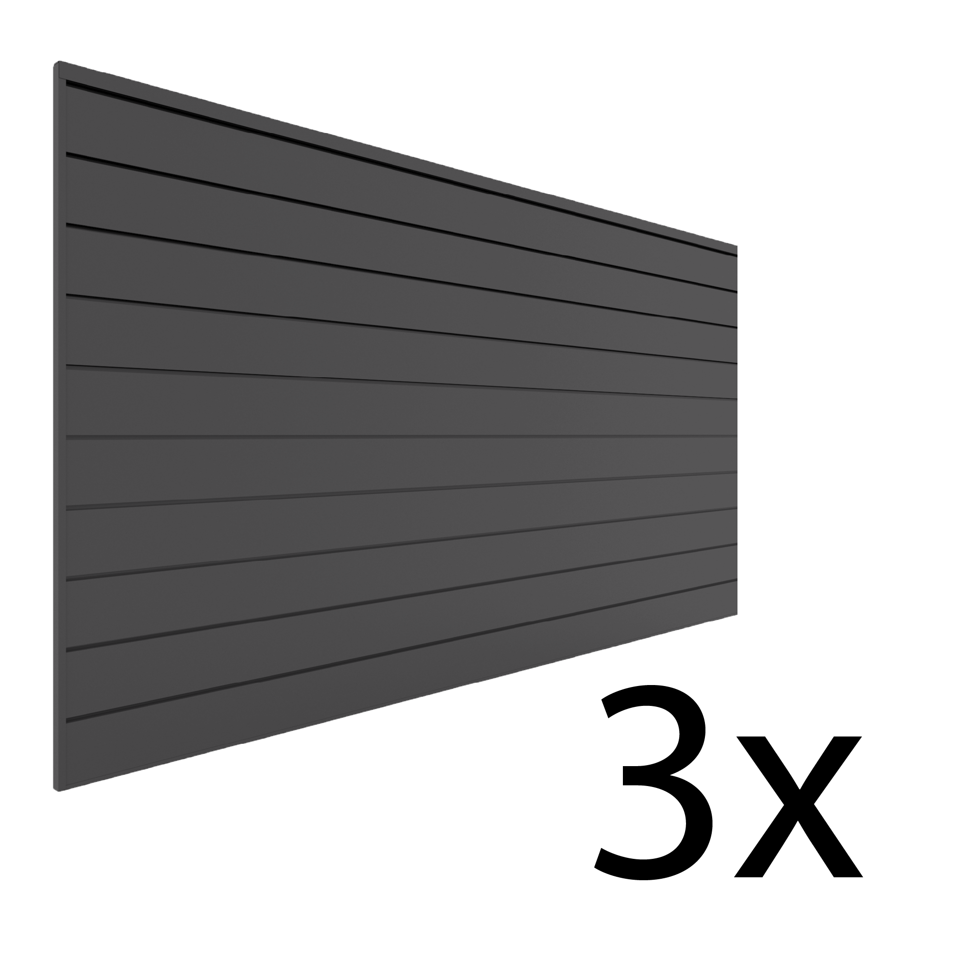 4 ft. x 8 ft. PVC Slatwall – 3 pack 96 sq ft