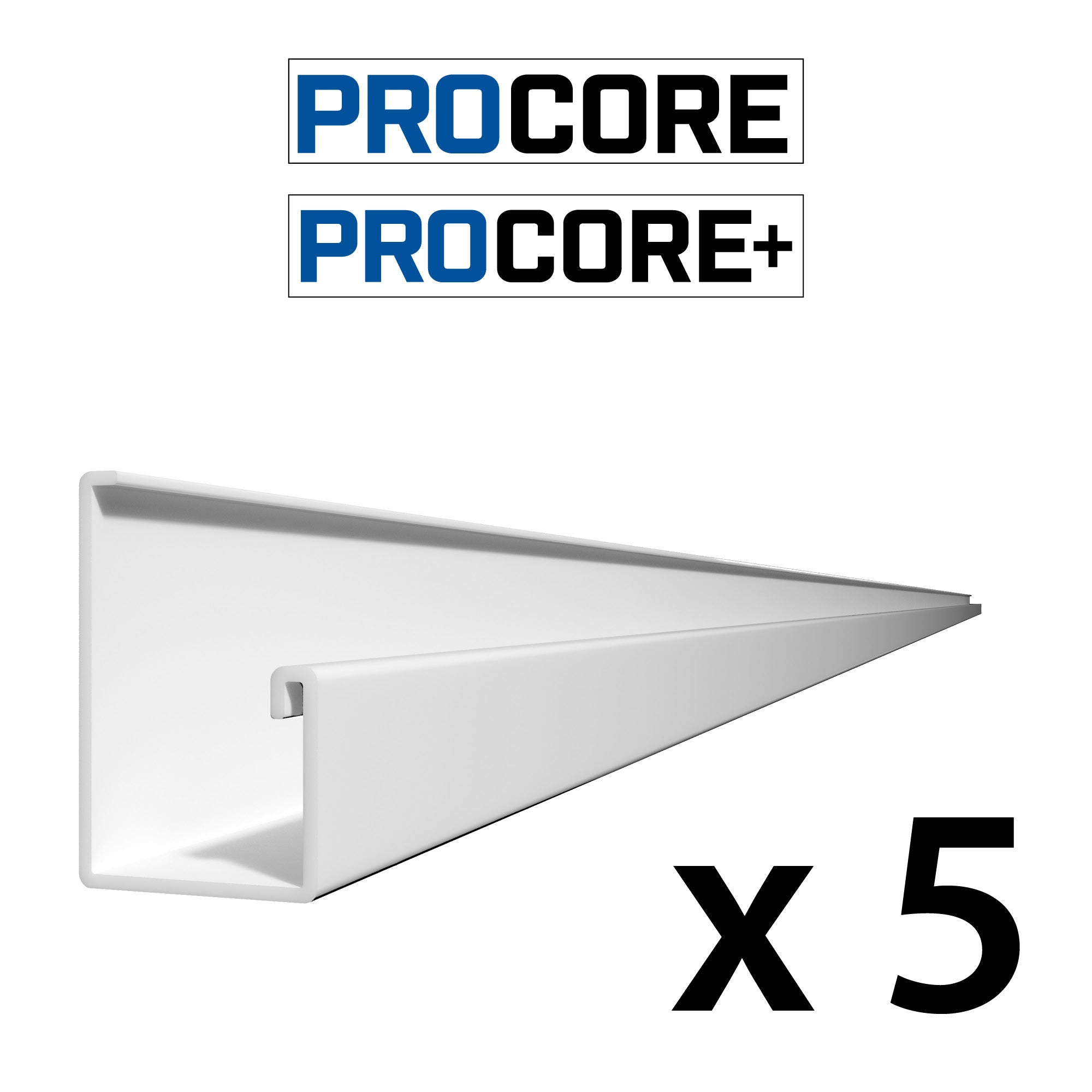 8 ft. PROCORE+ PVC Starter Trim Pack