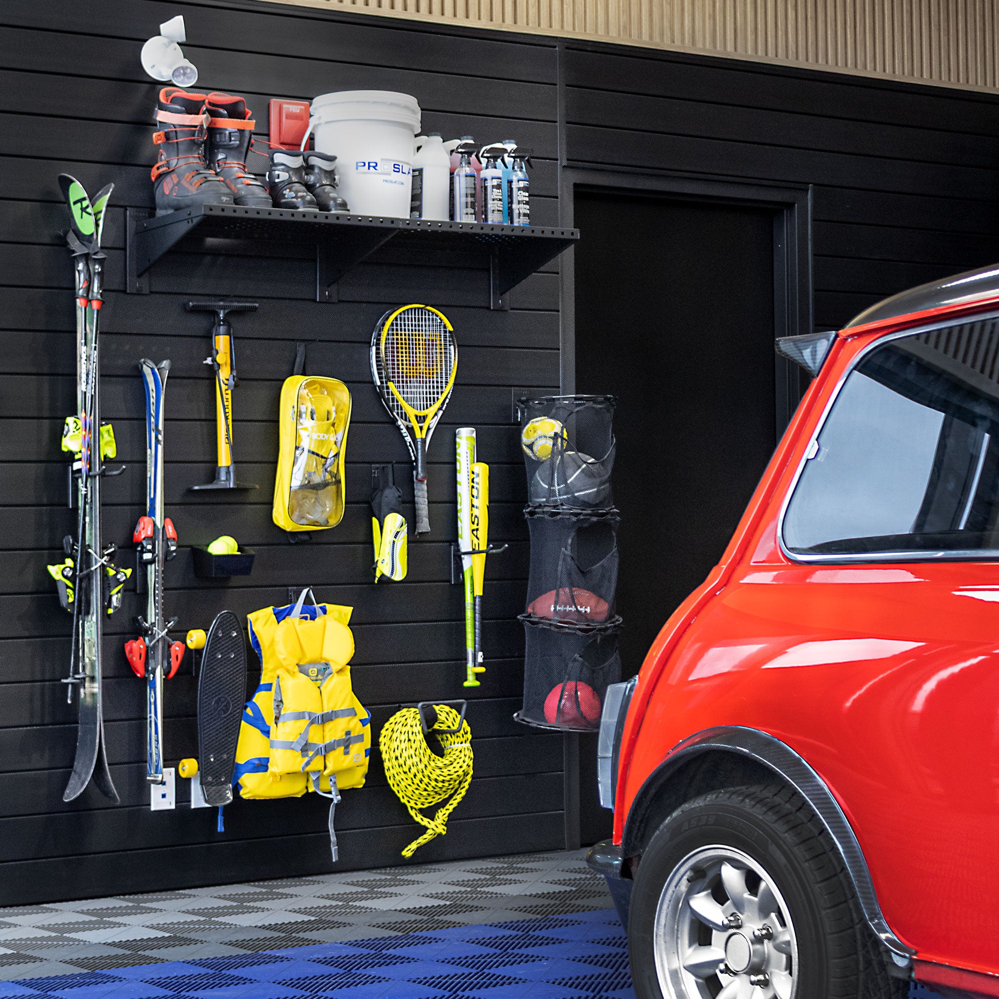 4 ft. x 8 ft. PROCORE PLUS PVC Slatwall – 4 Pack 128 sq ft