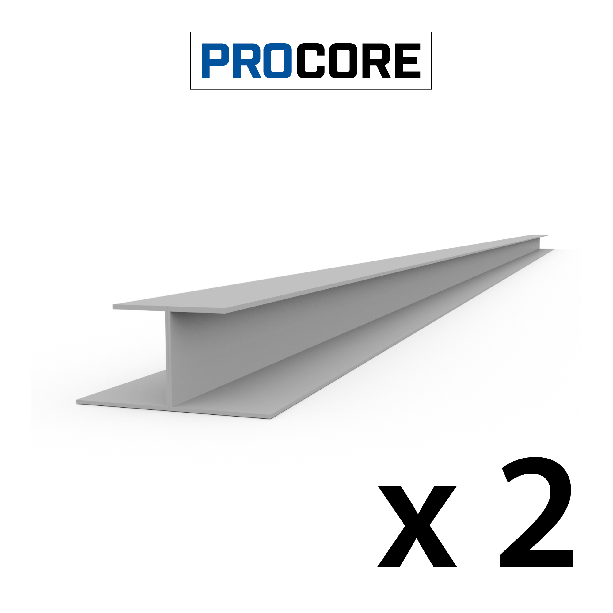 8 ft. PROCORE PVC H Trim Pack – Gray