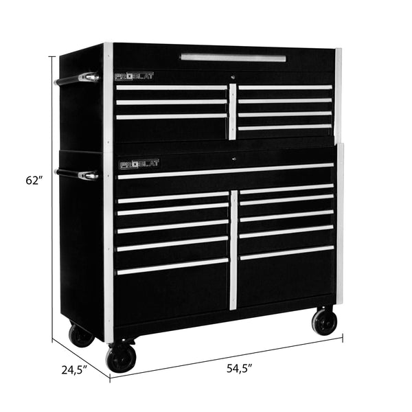 MCS 54 in. Rolling tool chest combo - Black