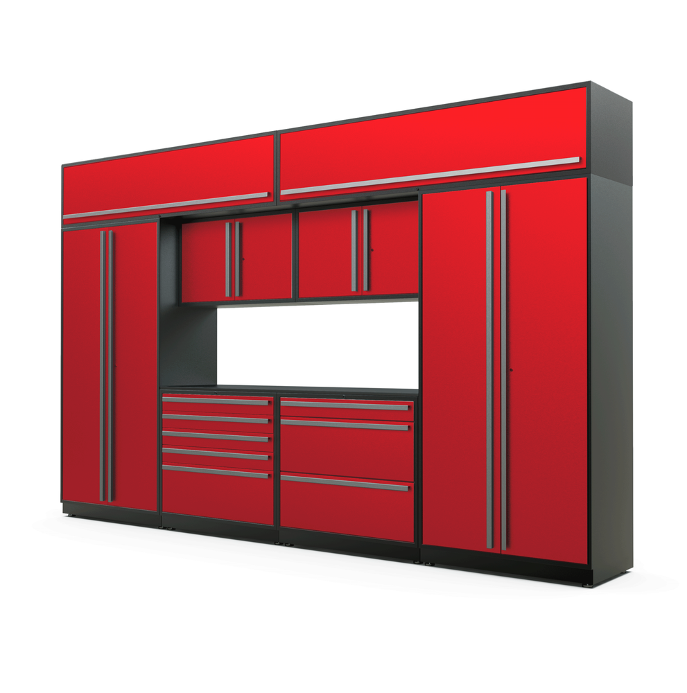 FusionPlus 13 ft set – TOOL – Overheads – Red with Powder Coated Top