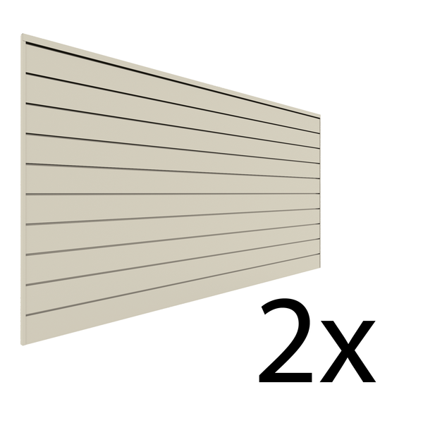 8 ft. x 4 ft. PVC Slatwall – 2 pack 64 sq ft