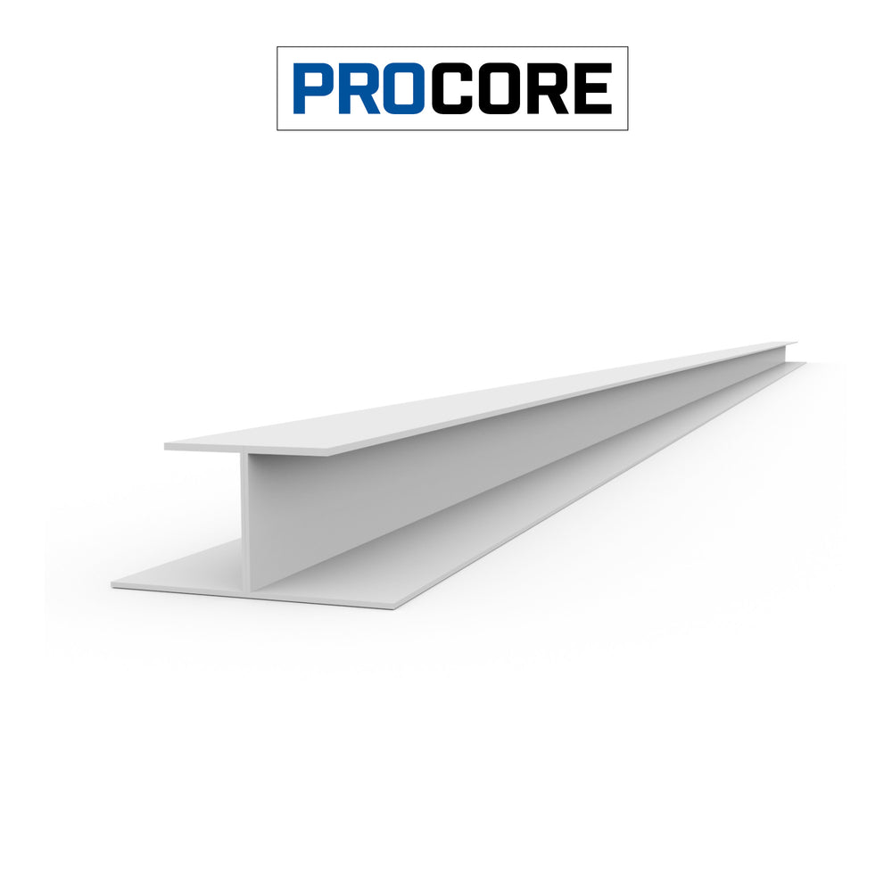 8 ft. PROCORE PVC H-Trim Pack – White