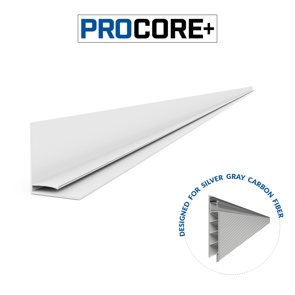 8 ft. PROCORE+ Silver gray carbon fiber  PVC Top Trim Pack