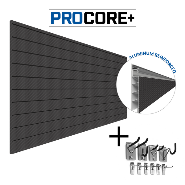 PROCORE+ Black Carbon Fiber Slatwall Mini Bundle